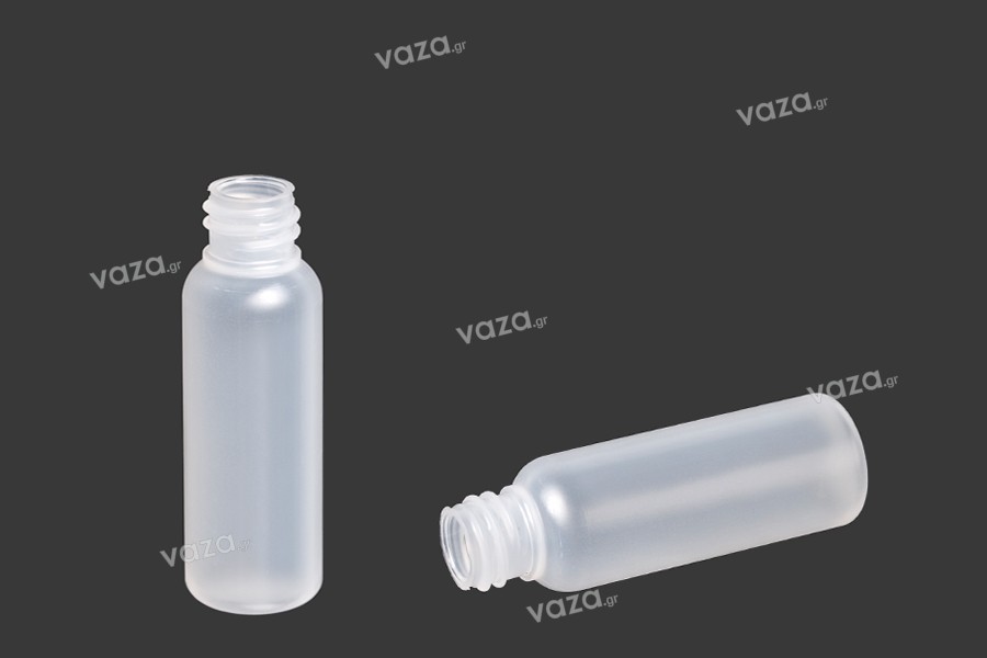Flacon plastique 20 ml semi-transparent avec orifice PP 18