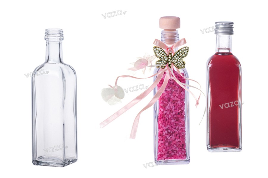 Bottiglie di vetro Mini Swing Top da 60ML con etichette e spago per  bomboniere