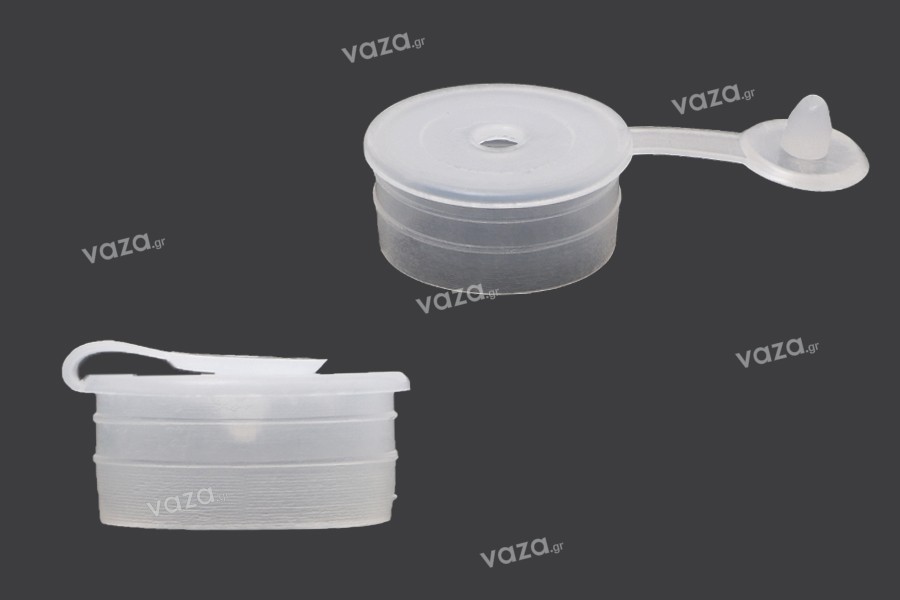 Tappo in plastica (PE) con coperchio (vite) - diametro 19 mm - 50 pz