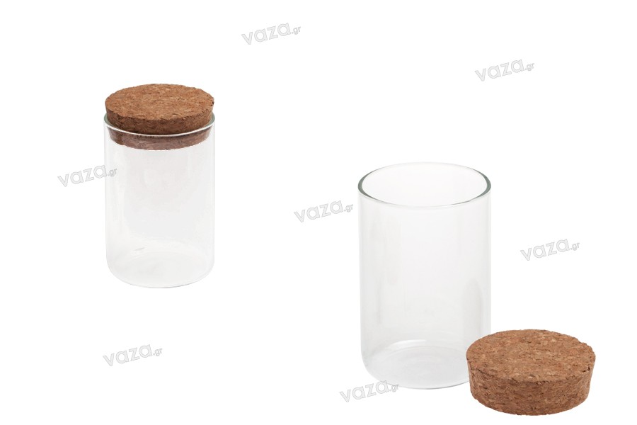 1 pz barattoli di candele di vetro con coperchio contenitore di