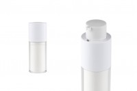 15ml plastic airless lotion cream bottle in double-layered design 