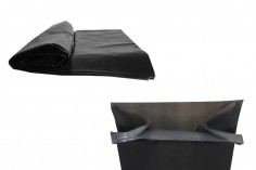 Sacchetti per rifiuti in plastica 70x160 cm ad alta resistenza, di colore  nero - 10 pz