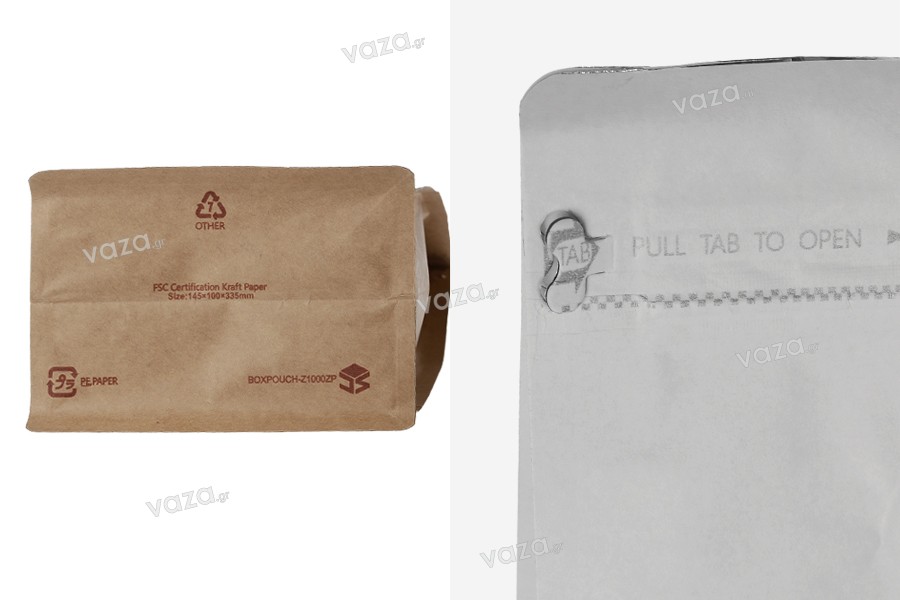 10pcs Mini enveloppes en papier kraft avec fermoir en papier de