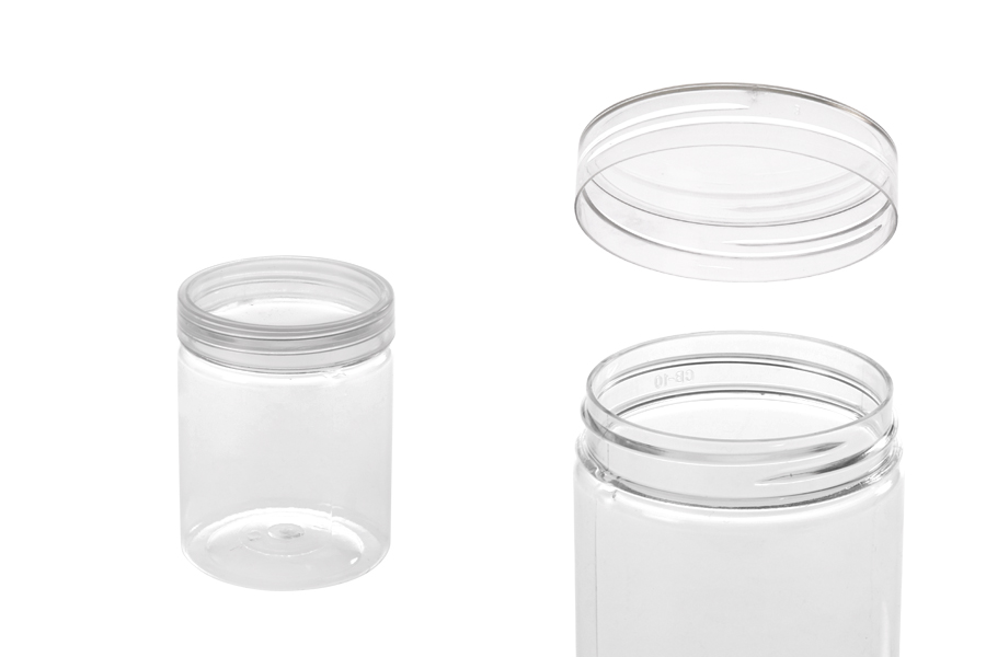Pot vide en plastique PET avec couvercles en aluminium, 50, 80, 100, 120,  150ml, contenant à