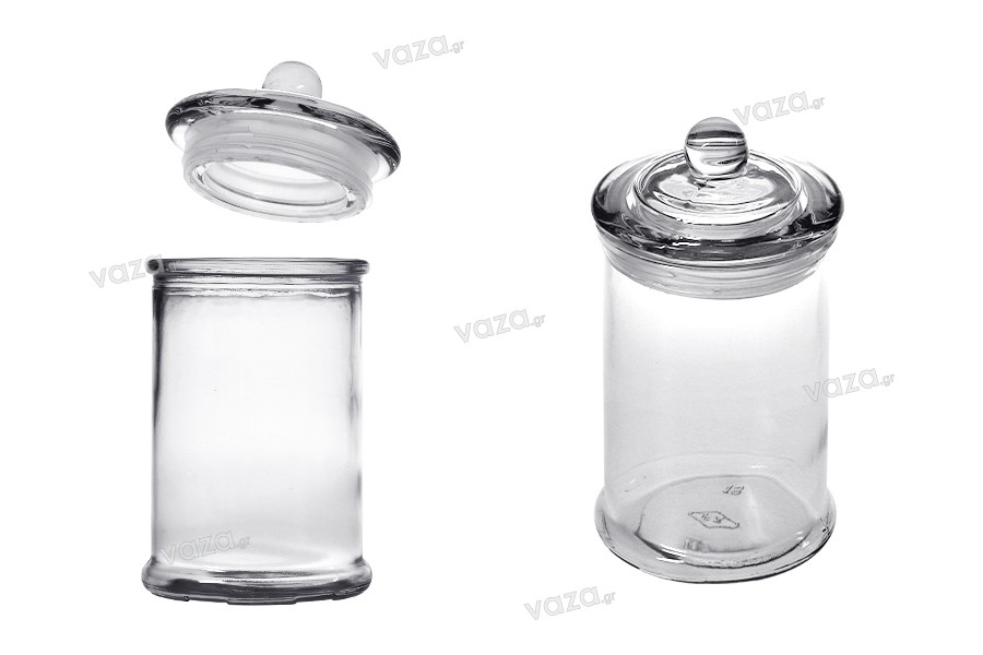 Petit pot en verre transparent de 100ml avec couvercle et fermeture  hermétique